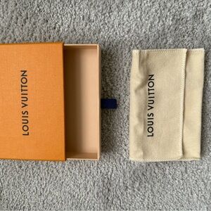 Louis Vuitton Orange Box with Cream Pouch